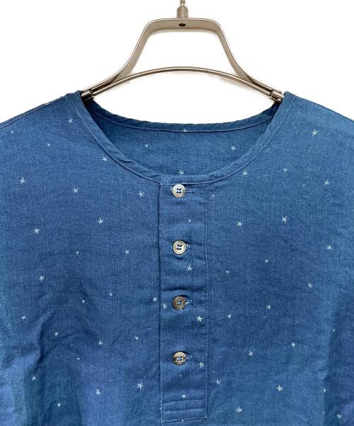 nest Robe（ネストローブ）nest Robe (ネストローブ) 星ドット 長袖ワンピース ネイビー サイズ:F 未使用品の古着・服飾アイテム