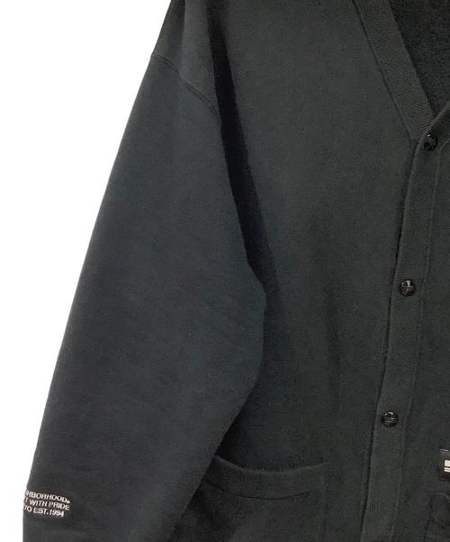 NEIGHBORHOOD（ネイバーフッド）NEIGHBORHOOD (ネイバーフッド) PLAIN SWEATCARDIGAN LS (プレーンスウェットカーディガン) ブラック サイズ:XLの古着・服飾アイテム