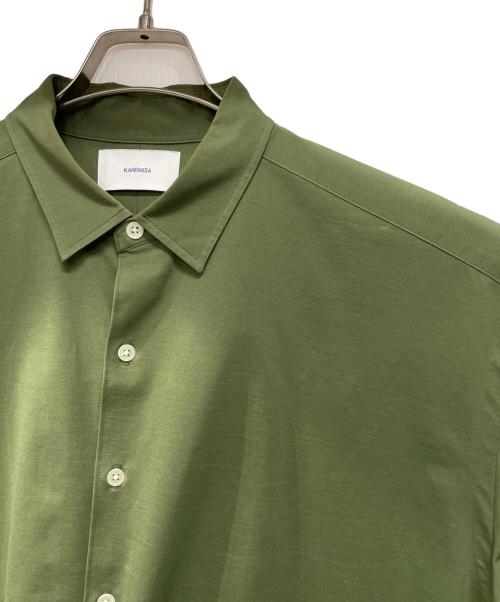 KANEMASA（カネマサ）KANEMASA (カネマサ) ROYAL OX DRESS KNIT SHIRT LOOSE FIT  グリーン サイズ:SIZE 3の古着・服飾アイテム