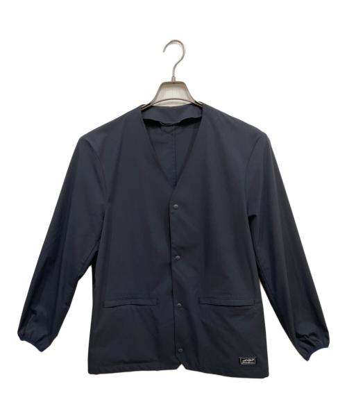 Eddie Bauer（エディーバウアー）Eddie Bauer (エディーバウアー) ノーカラージャケット ネイビー サイズ:Mの古着・服飾アイテム