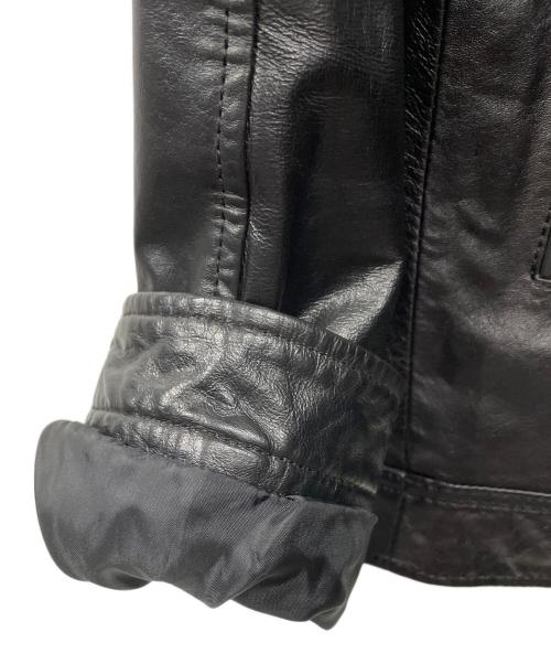 DIESEL（ディーゼル）DIESEL (ディーゼル) ライダースジャケット ブラック サイズ:Mの古着・服飾アイテム