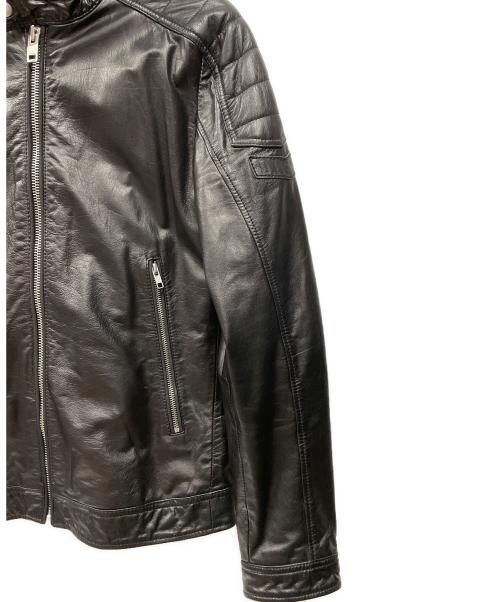 DIESEL（ディーゼル）DIESEL (ディーゼル) ライダースジャケット ブラック サイズ:Mの古着・服飾アイテム