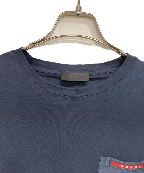 PRADA（プラダ）PRADA (プラダ) 半袖カットソー ネイビー サイズ:XLの古着・服飾アイテム