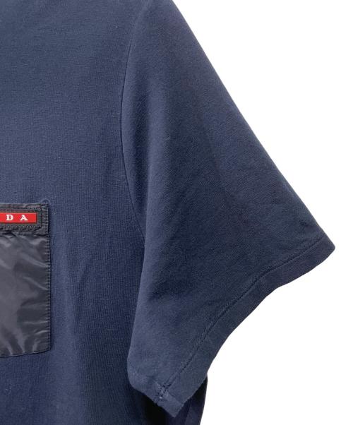 PRADA（プラダ）PRADA (プラダ) 半袖カットソー ネイビー サイズ:XLの古着・服飾アイテム