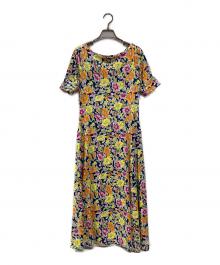 LAUREN RALPH LAUREN（ローレンラルフローレン）の古着「花柄半袖ワンピース」｜マルチカラー