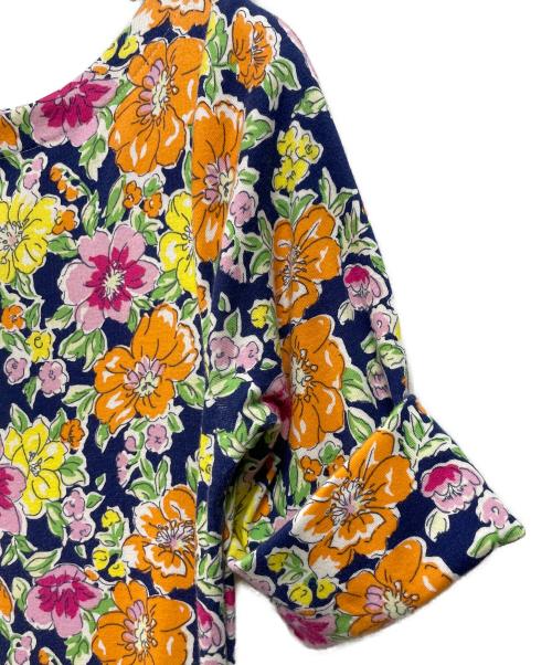 LAUREN RALPH LAUREN（ローレンラルフローレン）LAUREN RALPH LAUREN (ローレンラルフローレン) 花柄半袖ワンピース マルチカラー サイズ:Sの古着・服飾アイテム