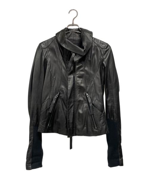 EKAM（エカム）EKAM (エカム) ラムレザージャケット ブラック サイズ:Sの古着・服飾アイテム