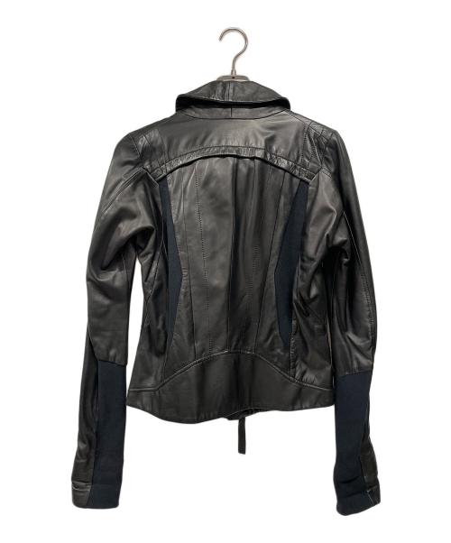 EKAM（エカム）EKAM (エカム) ラムレザージャケット ブラック サイズ:Sの古着・服飾アイテム