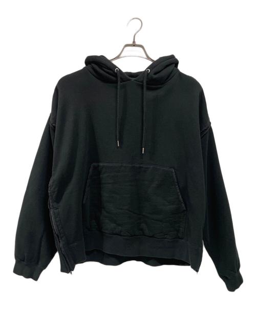 YOKE（ヨーク）YOKE (ヨーク) プルオーバーパーカー ブラック サイズ:Mの古着・服飾アイテム