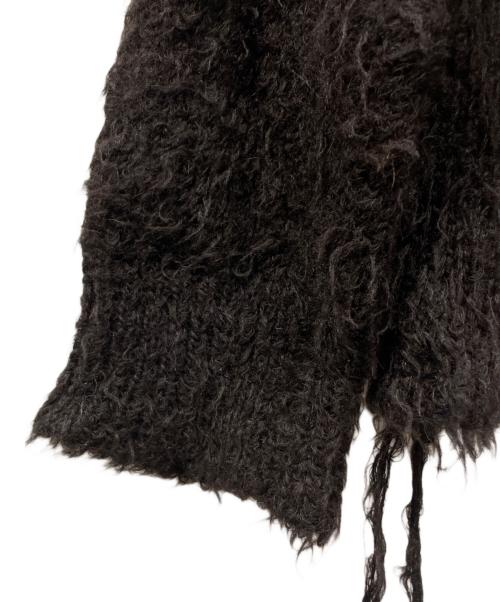 doublet（ダブレット）doublet (ダブレット) ANIMAL FUR CUT OFF PULLOVER ブラウン サイズ:Mの古着・服飾アイテム