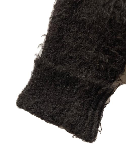 doublet（ダブレット）doublet (ダブレット) ANIMAL FUR CUT OFF PULLOVER ブラウン サイズ:Mの古着・服飾アイテム