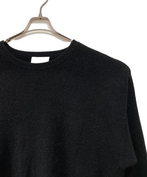 YOKE（ヨーク）YOKE (ヨーク) 7G OVERSIZED HALF CARDIGAN CREW NECK ブラック サイズ:Mの古着・服飾アイテム