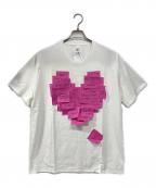 doubletダブレット）の古着「STICKY NOTES T-SHIRT」｜ホワイト