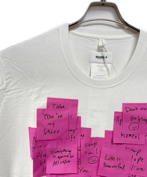 doublet（ダブレット）doublet (ダブレット) STICKY NOTES T-SHIRT ホワイト サイズ:L 未使用品の古着・服飾アイテム