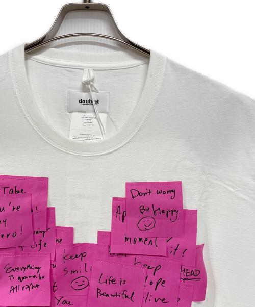 doublet（ダブレット）doublet (ダブレット) STICKY NOTES T-SHIRT ホワイト サイズ:L 未使用品の古着・服飾アイテム