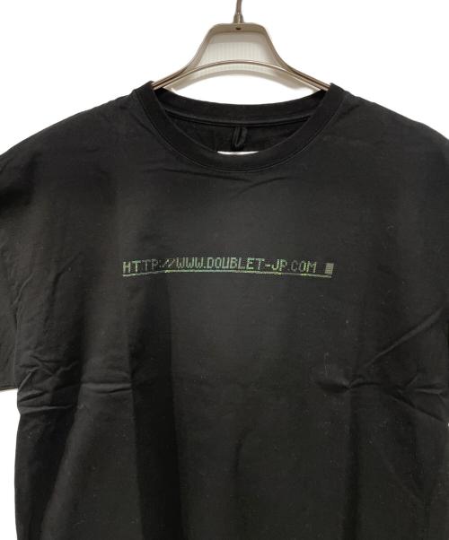 doublet（ダブレット）doublet (ダブレット) 半袖カットソー ブラック サイズ:Lの古着・服飾アイテム