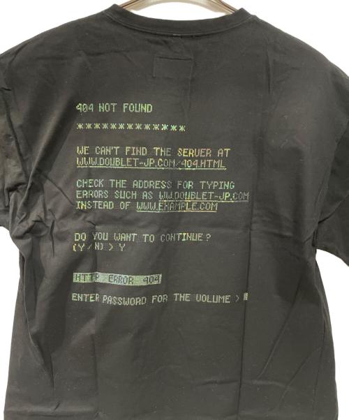 doublet（ダブレット）doublet (ダブレット) 半袖カットソー ブラック サイズ:Lの古着・服飾アイテム
