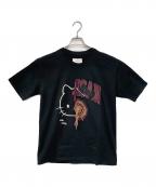doubletダブレット）の古着「DOUBLE-FACED EMBROIDERY T-SHIRT」｜ブラック