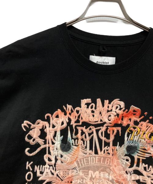 doublet（ダブレット）doublet (ダブレット) CHINESE NEW YEAR GRAPHIC EMBROIDERY T-SHIRT ブラック サイズ:Lの古着・服飾アイテム