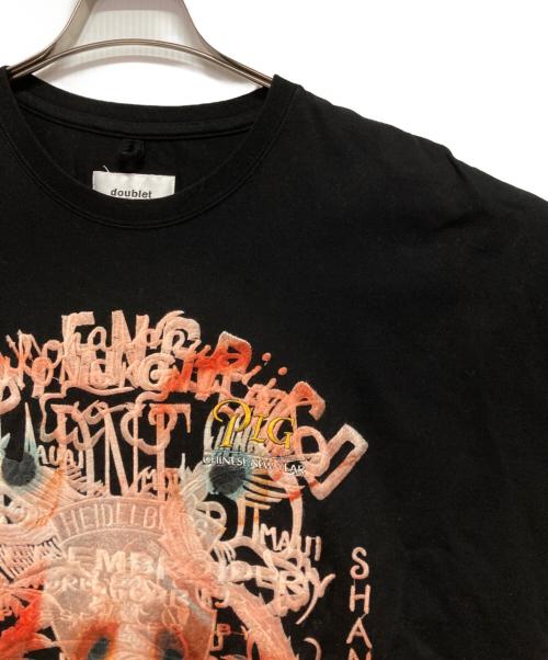 doublet（ダブレット）doublet (ダブレット) CHINESE NEW YEAR GRAPHIC EMBROIDERY T-SHIRT ブラック サイズ:Lの古着・服飾アイテム