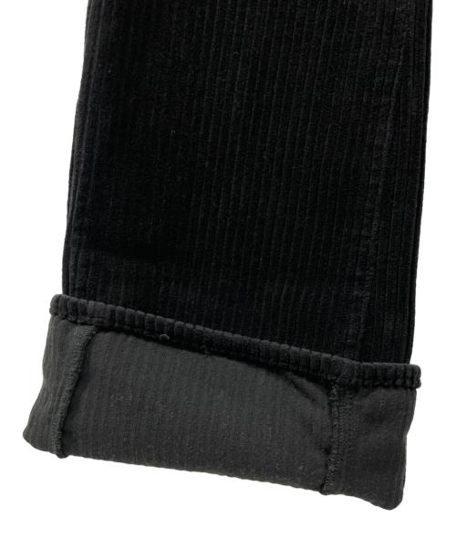 doublet（ダブレット）doublet (ダブレット) PATCHWORK CORDUROY PANTS ブラック サイズ:Mの古着・服飾アイテム