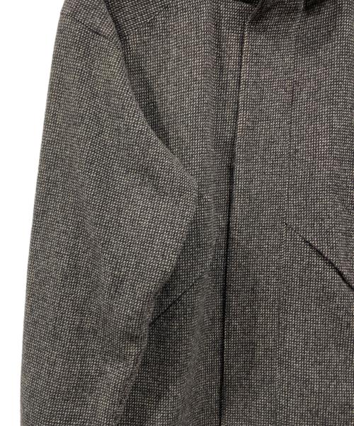 AURALEE（オーラリー）AURALEE (オーラリー) WOOLHAIRLINE LIGHT TWEED ZIP BLOUSON ブラック×ブラウン サイズ:４の古着・服飾アイテム