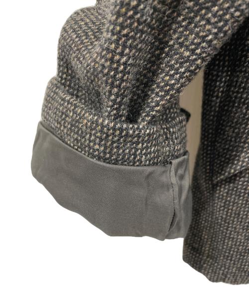 AURALEE（オーラリー）AURALEE (オーラリー) WOOLHAIRLINE LIGHT TWEED ZIP BLOUSON ブラック×ブラウン サイズ:４の古着・服飾アイテム