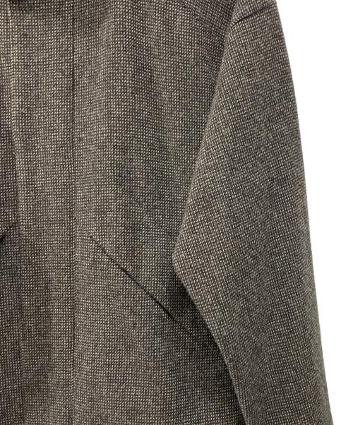 AURALEE（オーラリー）AURALEE (オーラリー) WOOLHAIRLINE LIGHT TWEED ZIP BLOUSON ブラック×ブラウン サイズ:４の古着・服飾アイテム