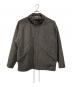 AURALEE（オーラリー）の古着「WOOLHAIRLINE LIGHT TWEED ZIP BLOUSON」｜ブラック×ブラウン