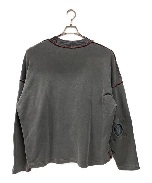 DIESEL（ディーゼル）DIESEL (ディーゼル) クルーネックスウェット グレー サイズ:Lの古着・服飾アイテム