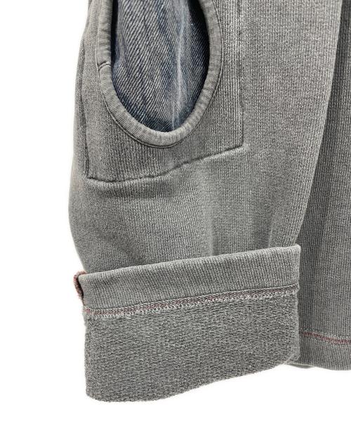 DIESEL（ディーゼル）DIESEL (ディーゼル) クルーネックスウェット グレー サイズ:Lの古着・服飾アイテム