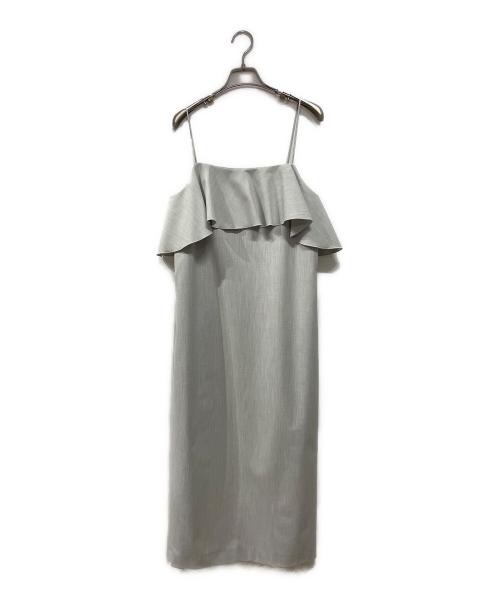 La boutique BonBon（ラブティックボンボン）La boutique BonBon (ラブティックボンボン) ラッフルキャミワンピース グレー サイズ:Fの古着・服飾アイテム