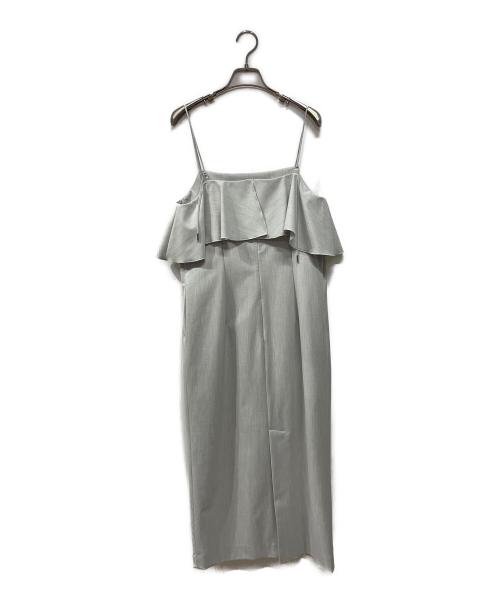 La boutique BonBon（ラブティックボンボン）La boutique BonBon (ラブティックボンボン) ラッフルキャミワンピース グレー サイズ:Fの古着・服飾アイテム