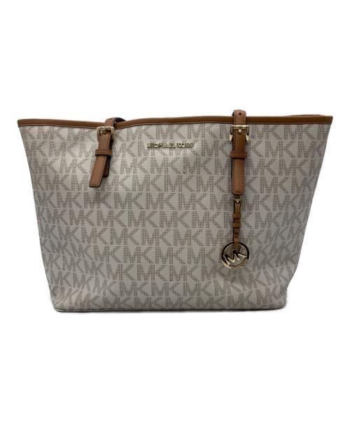 MICHAEL KORS（マイケルコース）MICHAEL KORS (マイケルコース) トートバッグ ホワイトの古着・服飾アイテム