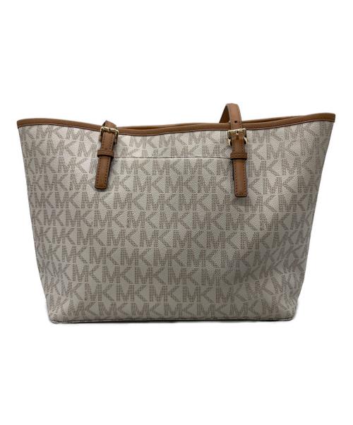 MICHAEL KORS（マイケルコース）MICHAEL KORS (マイケルコース) トートバッグ ホワイトの古着・服飾アイテム
