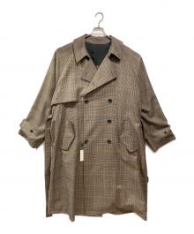 stein（シュタイン）の古着「LAY OVERSIZED OVERLAP COAT」｜ブラウン