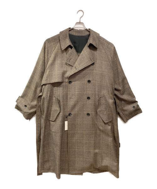 stein（シュタイン）stein (シュタイン) LAY OVERSIZED OVERLAP COAT ブラウン サイズ:M 未使用品の古着・服飾アイテム