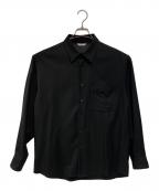 AURALEEオーラリー）の古着「SUPER LIGHT WOOL SHIRTS」｜ブラック