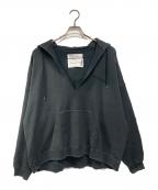 DAIRIKUダイリク）の古着「ダメージ加工 プルオーバーパーカー」｜ブラック