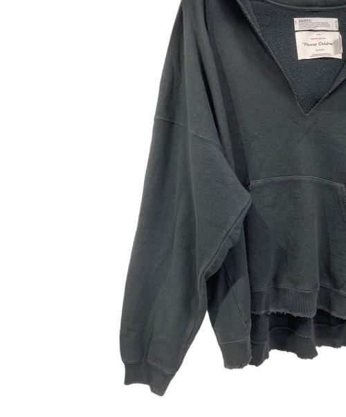 DAIRIKU（ダイリク）DAIRIKU (ダイリク) ダメージ加工 プルオーバーパーカー ブラック サイズ:Mの古着・服飾アイテム