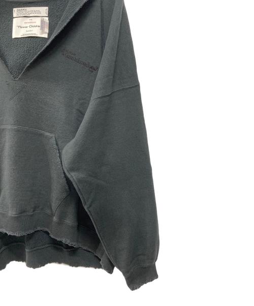 DAIRIKU（ダイリク）DAIRIKU (ダイリク) ダメージ加工 プルオーバーパーカー ブラック サイズ:Mの古着・服飾アイテム