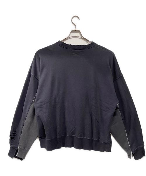 stein（シュタイン）stein (シュタイン) ダメージ加工スウェット グレー サイズ:Mの古着・服飾アイテム