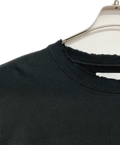 stein（シュタイン）stein (シュタイン) DOUBLE PATTERN REBUILD SWEAT LS ブラック サイズ:Mの古着・服飾アイテム