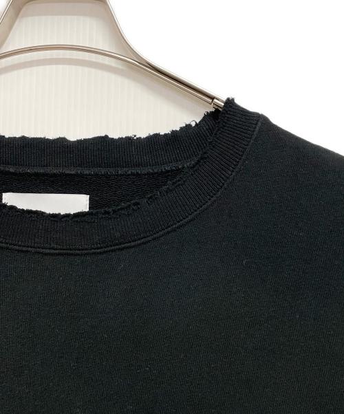 stein（シュタイン）stein (シュタイン) DOUBLE PATTERN REBUILD SWEAT LS ブラック サイズ:Mの古着・服飾アイテム
