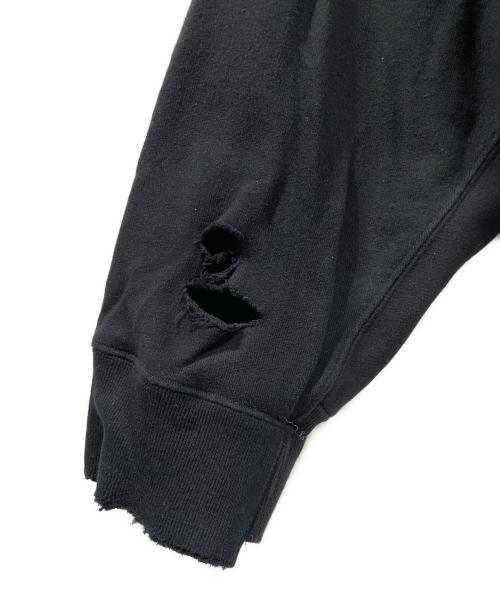 stein（シュタイン）stein (シュタイン) DOUBLE PATTERN REBUILD SWEAT LS ブラック サイズ:Mの古着・服飾アイテム