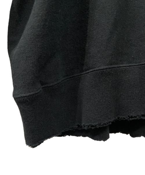 stein（シュタイン）stein (シュタイン) DOUBLE PATTERN REBUILD SWEAT LS ブラック サイズ:Mの古着・服飾アイテム