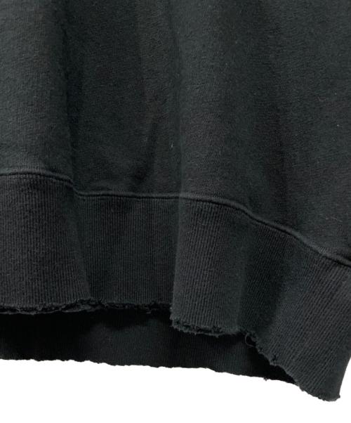 stein（シュタイン）stein (シュタイン) DOUBLE PATTERN REBUILD SWEAT LS ブラック サイズ:Mの古着・服飾アイテム