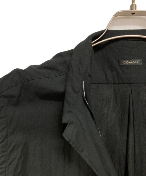 COMOLI（コモリ）COMOLI (コモリ) ベタシャン オープンカラーシャツ ブラック サイズ:4の古着・服飾アイテム