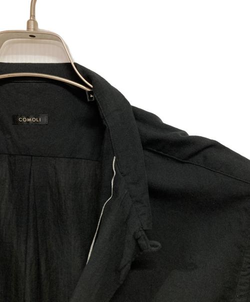 COMOLI（コモリ）COMOLI (コモリ) ベタシャン オープンカラーシャツ ブラック サイズ:4の古着・服飾アイテム