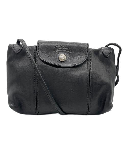LONGCHAMP（ロンシャン）LONGCHAMP (ロンシャン) ショルダーバッグ ブラックの古着・服飾アイテム